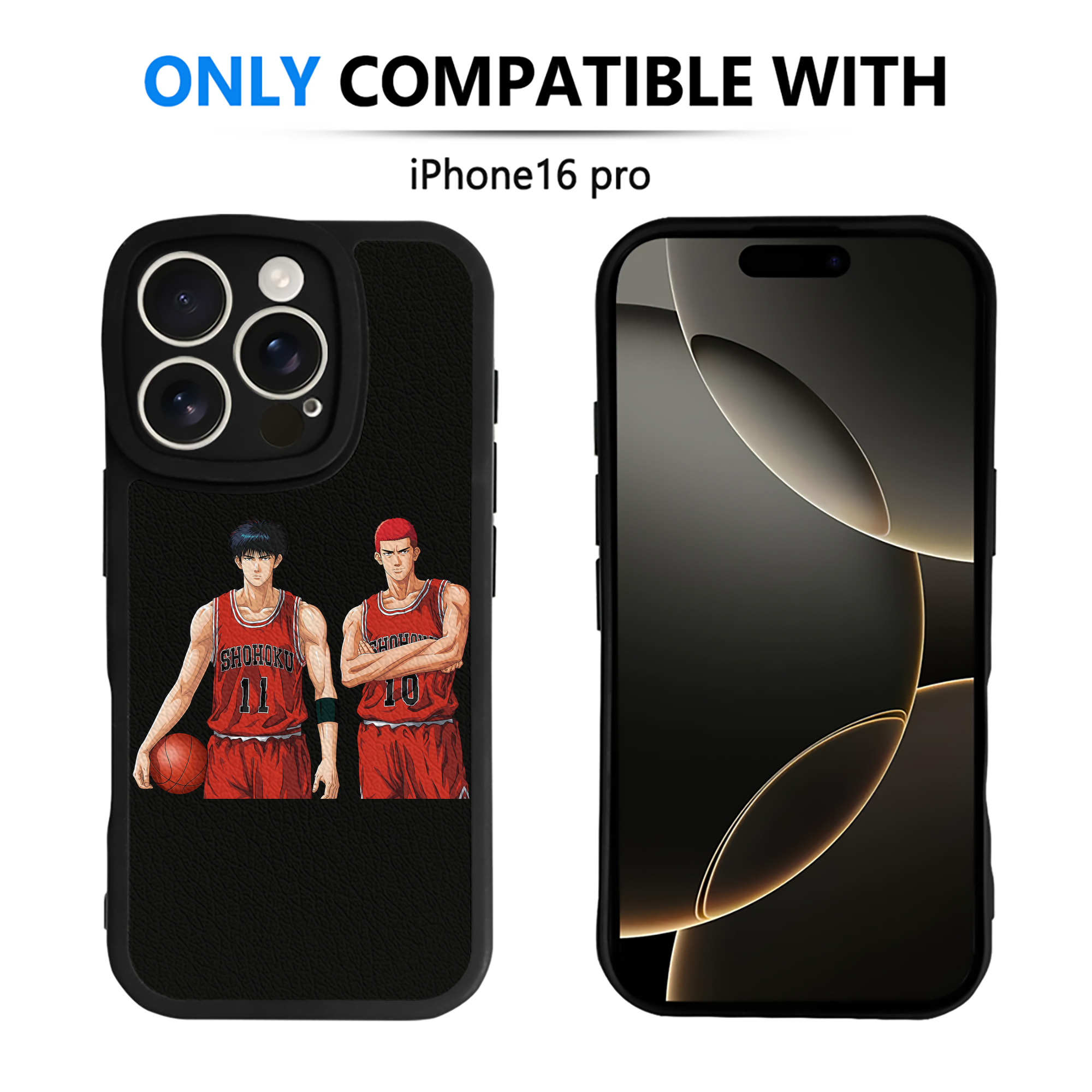 （画像用） SLAM DUNK／スラムダンク 【iPhone 16シリーズ対応】シリコンスマホケース（レザー調） 材質：シリコン